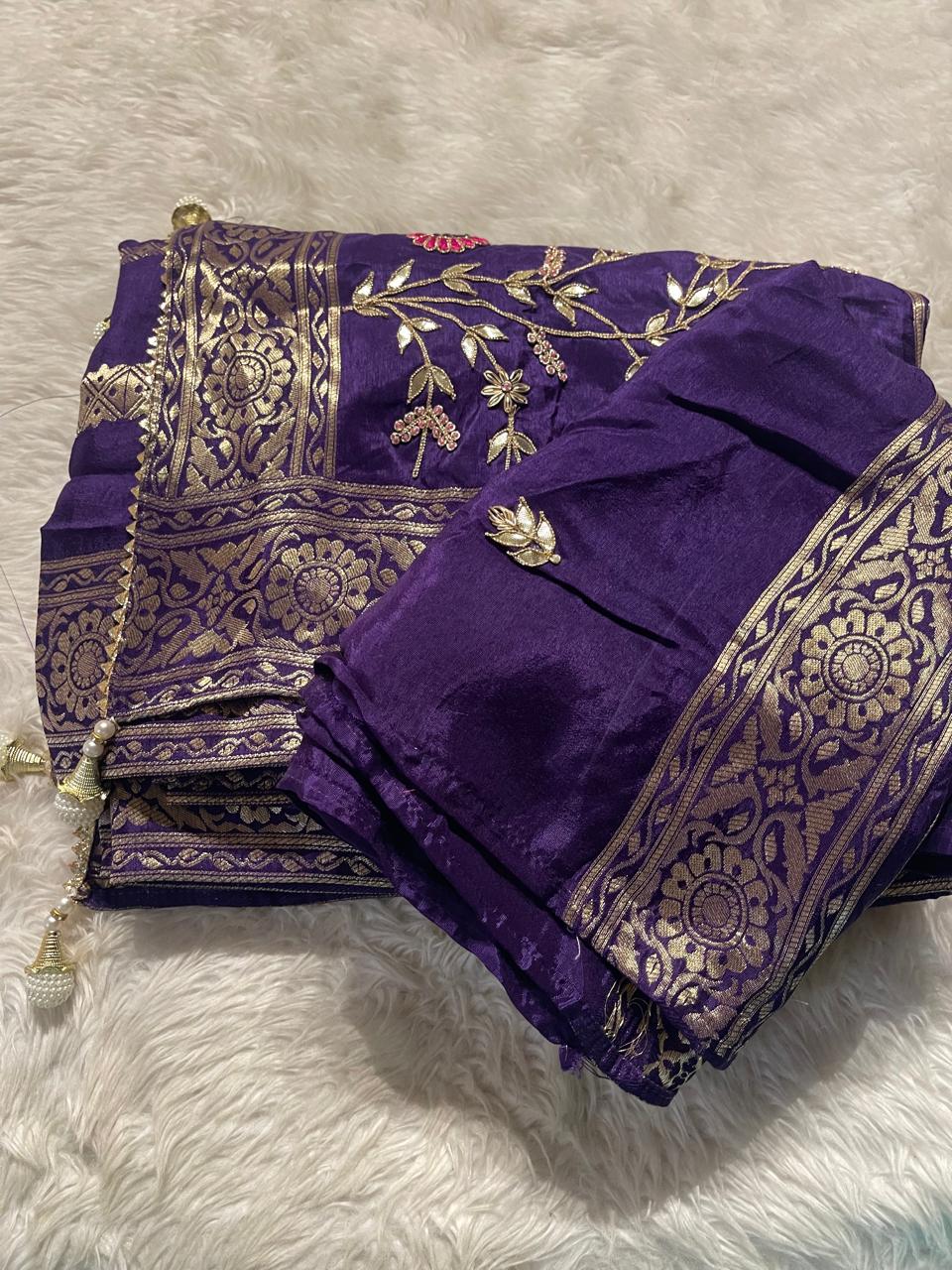 HEY- PURPLE SAREE - Image 7