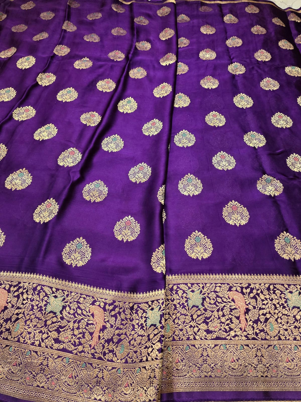 MUSHRO - PURPLE SAREE - Image 4