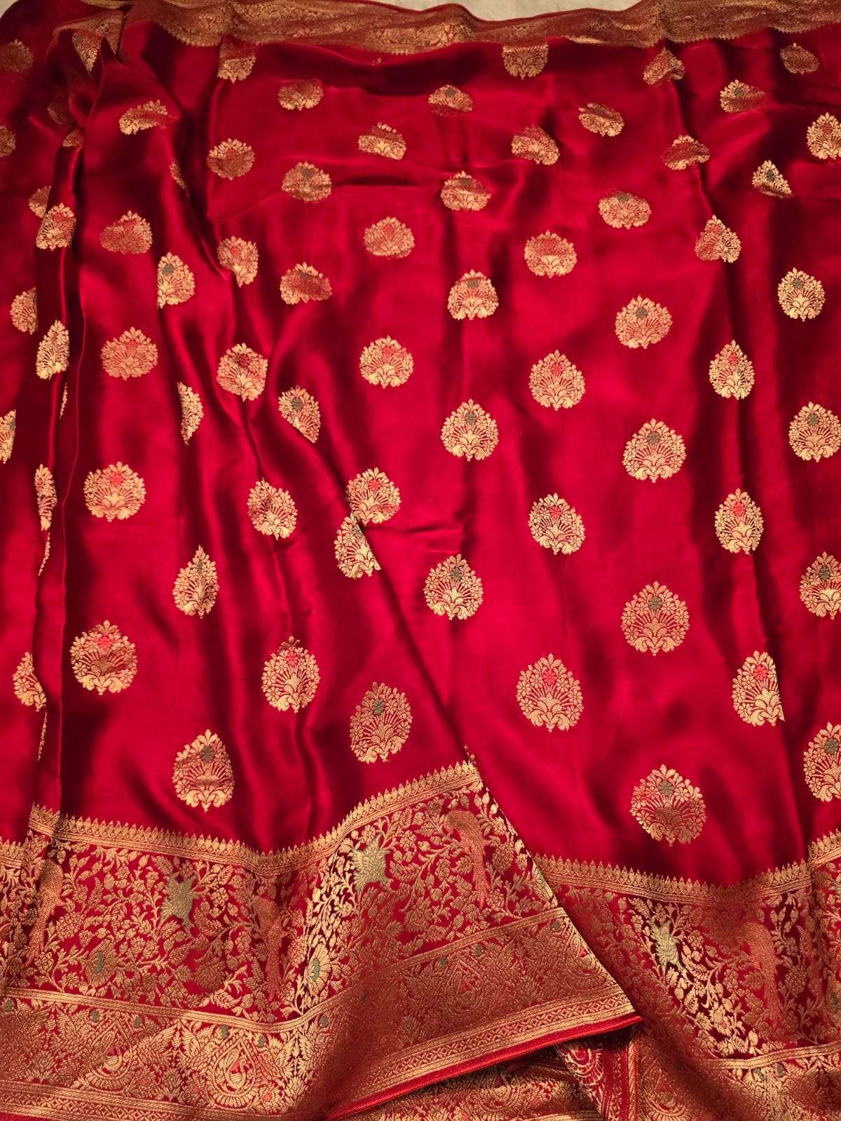 MUSHRO-RED SAREE - Image 7